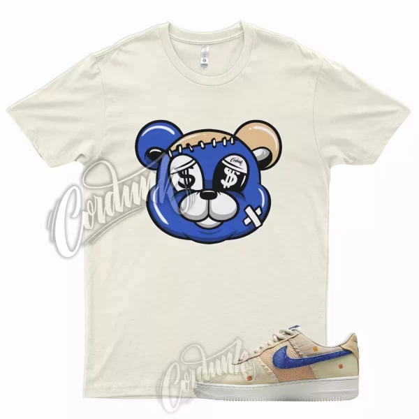 STITCH Shirt for N Air Force 1 Low Flea Sail Blue Tan Khaki LA Coconut Cream Jezsport.com