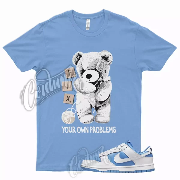 FIX T Shirt for N Dunk Low Reverse UNC WMNS 1 6 University Blue Carolina 3 4 Jezsport.com