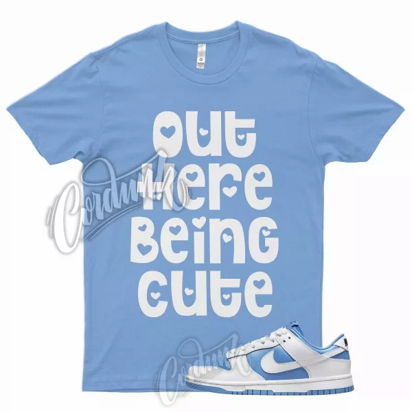 CUTE T Shirt for N Dunk Low Reverse UNC WMNS 1 6 University Blue Carolina 3 4 Jezsport.com