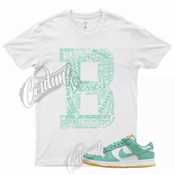 BLESSED T Shirt for N Dunk Low WMNS Teal Zeal Washed Kumquat Green Glow Jezsport.com