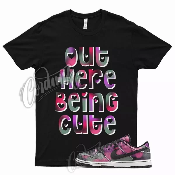 CUTE T Shirt N Dunk Low Retro Premium Summit White Red Orbit Pink Purple 1 4 Jezsport.com