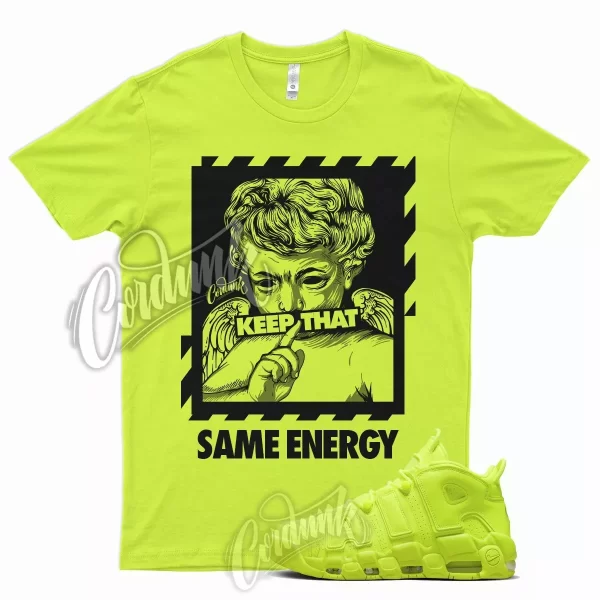 ENERGY T Shirt for N Air More Uptempo Volt Neon Yellow Foamposite Semi Frozen Jezsport.com