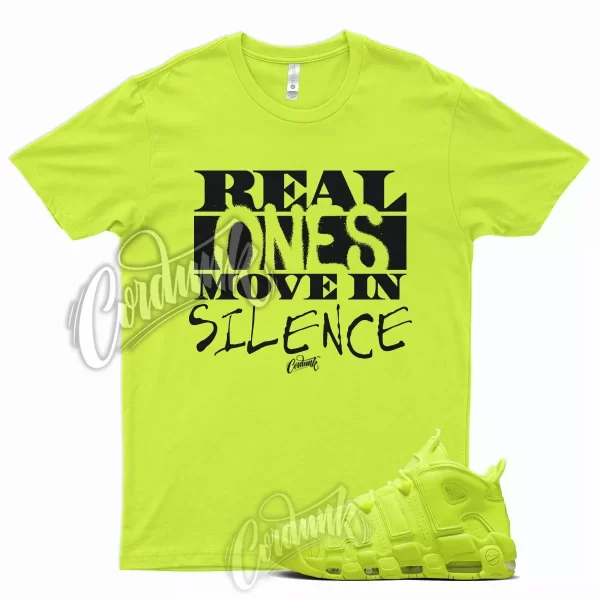 R1 T Shirt for N Air More Uptempo Volt Neon Yellow Foamposite Semi Frozen 350 Jezsport.com