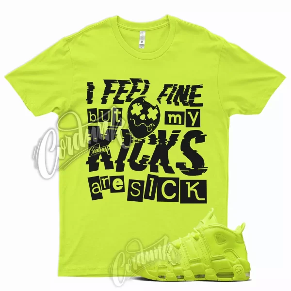 SICK T Shirt for Air More Uptempo Volt Neon Yellow Foamposite Semi Frozen Jezsport.com