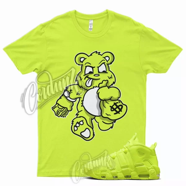 STB T Shirt for N Air More Uptempo Volt Neon Yellow Foamposite Semi Frozen 1 Jezsport.com