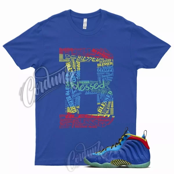 BLS T Shirt for N Little Posite One Game Royal Laser Blue Green Yellow Strike Jezsport.com