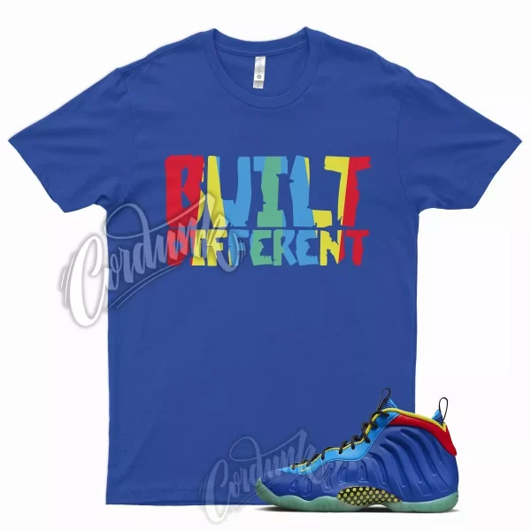 BUILT Shirt for N Little Posite One Game Royal Laser Blue Green Yellow Strike Jezsport.com