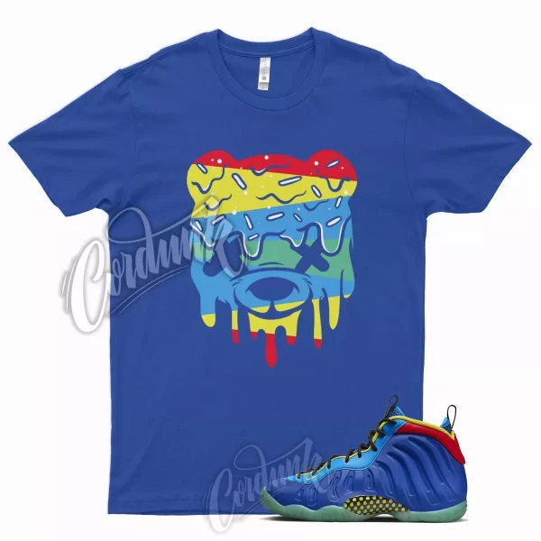 DRIPY Shirt for N Little Posite One Game Royal Laser Blue Green Yellow Strike Jezsport.com