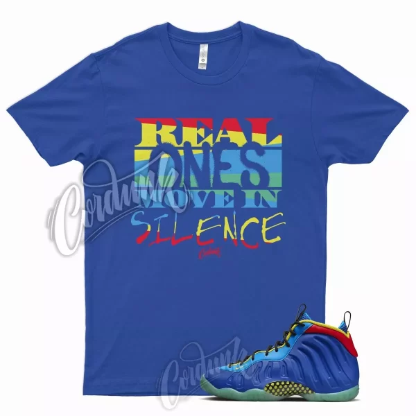 R1 T Shirt for N Little Posite One Game Royal Laser Blue Green Yellow Strike Jezsport.com