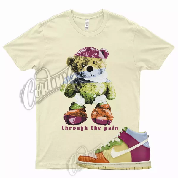 SMILE T Shirt for Dunk High GS Multicolor Multi Color 1 Low Mid Yellow Blue Jezsport.com