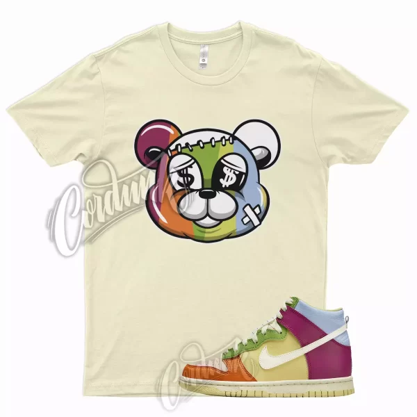 STITCH Shirt for Dunk High GS Multicolor Multi Color 1 Low Mid Yellow Blue Jezsport.com