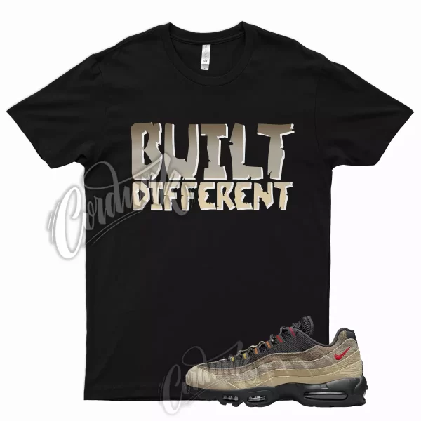 BUILT Shirt for Air Max 95 Off Noir Limestone University Red Rattan Army 1 Jezsport.com