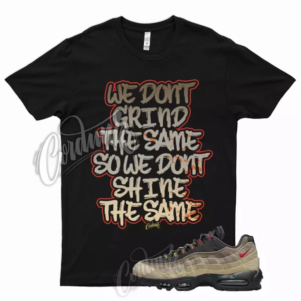 GRIND T Shirt for Air Max 95 Off Noir Limestone University Red Rattan Army Jezsport.com