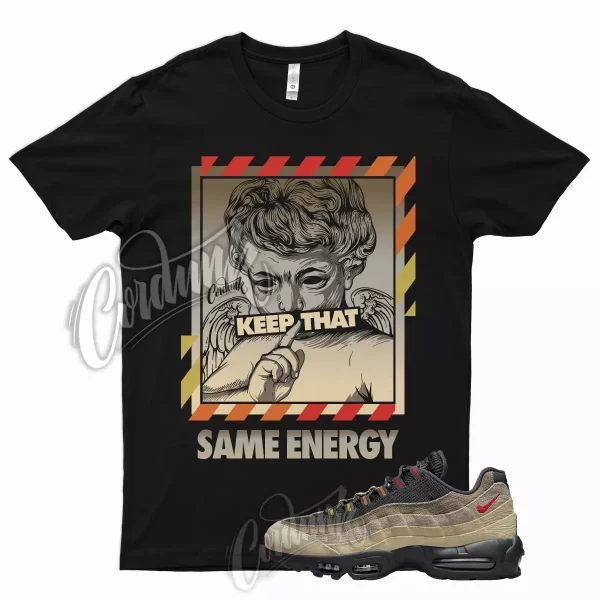 ENERGY Shirt for Air Max 95 Off Noir Limestone University Red Rattan Army 1 Jezsport.com