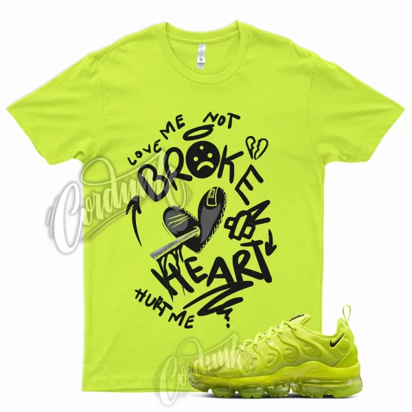 BROKEN T Shirt for Air Vapormax Plus Atomic Green Neon Yellow Volt WMNS 1 Jezsport.com