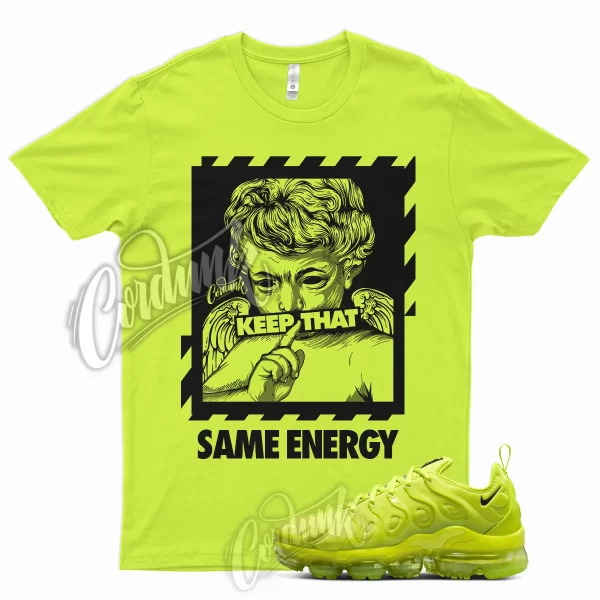 ENERGY T Shirt for Air Vapormax Plus Atomic Green Neon Yellow Volt WMNS 1 Jezsport.com