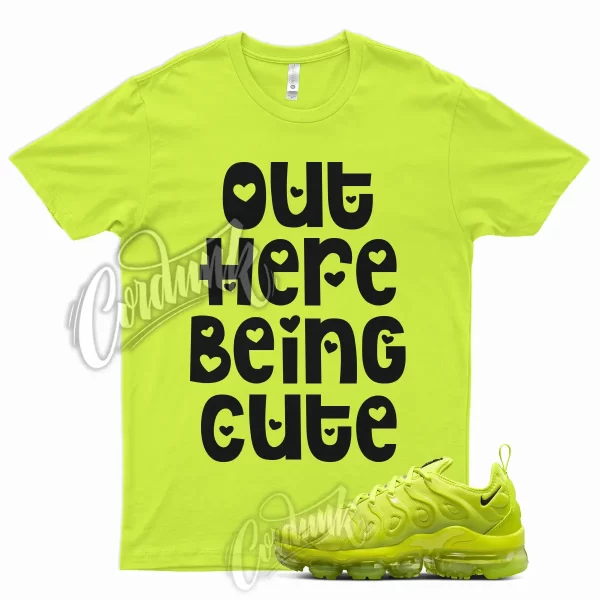 CUTE T Shirt for Air Vapormax Plus Atomic Green Neon Yellow Volt WMNS 1 Jezsport.com