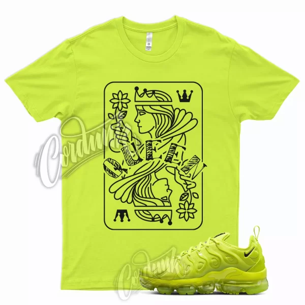 QUEEN T Shirt for Air Vapormax Plus Atomic Green Neon Yellow Volt WMNS 1 Jezsport.com