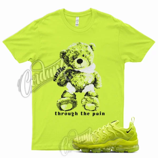 SMILE T Shirt for Air Vapormax Plus Atomic Green Neon Yellow Volt WMNS 1 Jezsport.com