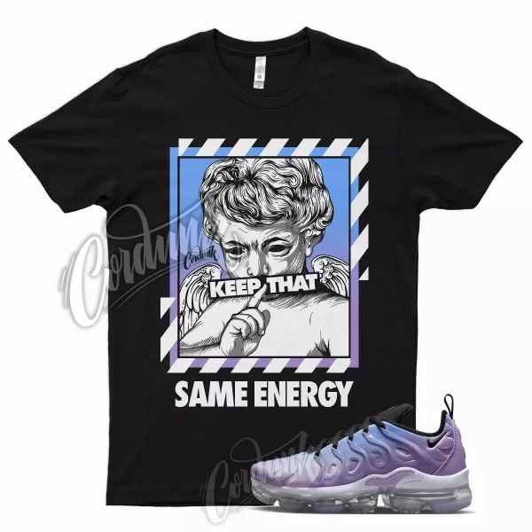 ENERGY T Shirt for Air VaporMax Plus Purple Fade UNC University Blue 1 Glow Jezsport.com