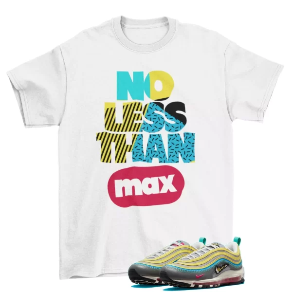 No Less Shirt White to Match Air Max 97 Air Sprung Iron Grey DH4759-001 Jezsport.com