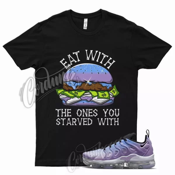 EAT T Shirt for Air VaporMax Plus Purple Fade UNC University Blue 1 Glow Jezsport.com