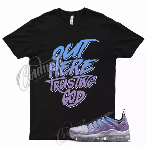 TG T Shirt for Air VaporMax Plus Purple Fade UNC University Blue 1 Glow Jezsport.com