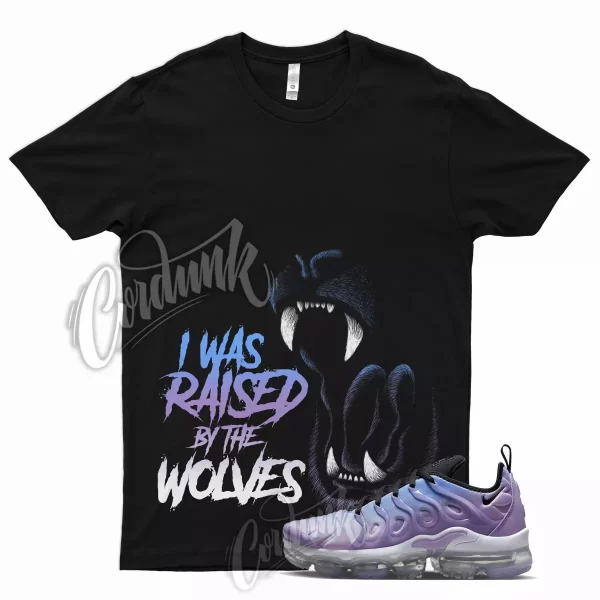 WOLVES T Shirt for Air VaporMax Plus Purple Fade UNC University Blue 1 Glow Jezsport.com