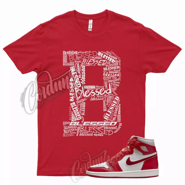 BLS T Shirt for J1 1 High WMNS Newstalgia Light Iron Ore Varsity Red Sail Jezsport.com