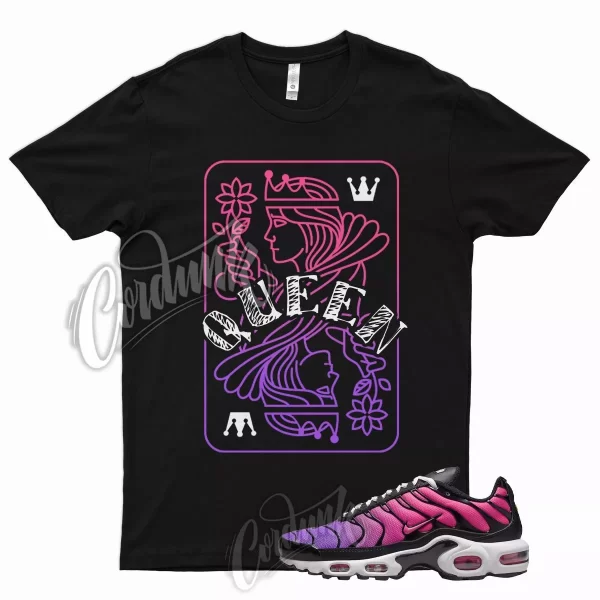 QUEEN T Shirt for N Air Max Plus Dusk VaporMax Purple Pink Concord Gradient 1 Jezsport.com