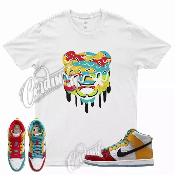 DRIPPY Shirt for N SB Dunk High All Love No Hate Gold University Red Teal Low Jezsport.com