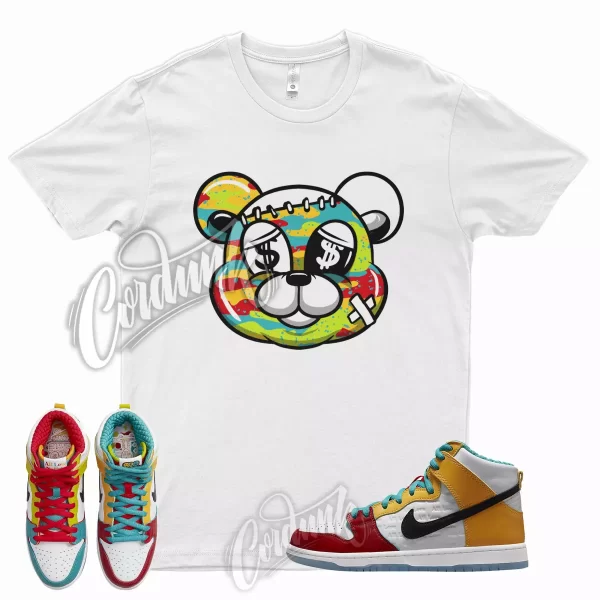 STITCH Shirt for N SB Dunk High All Love No Hate Gold University Red Teal Low Jezsport.com