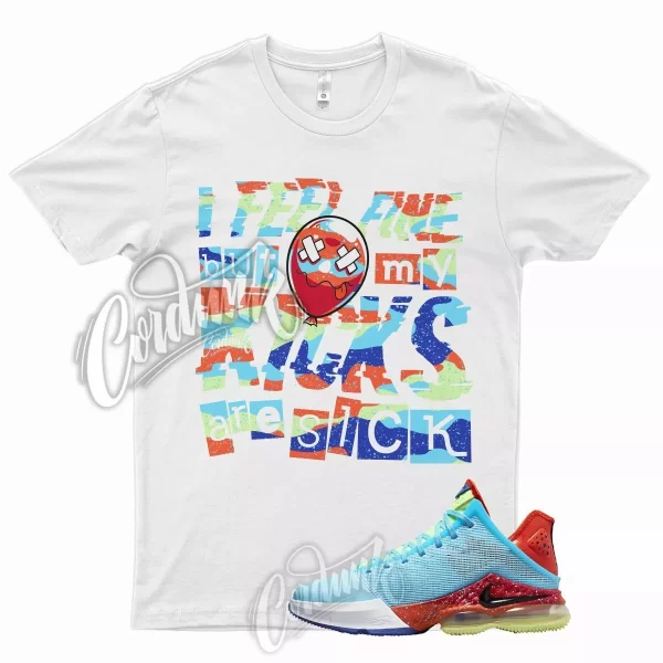 SICK T Shirt for N LeBron 19 Low Blue Chill Light Crimson Copa Red Orange 18 Jezsport.com