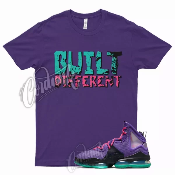 BUILT Shirt N LeBron 19 Purple Pink Teal Aqua South Beach Wild Berry 18 17 1 Jezsport.com