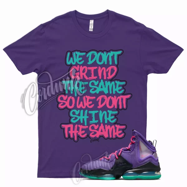 GRIND Shirt LeBron 19 Purple Pink Teal Aqua South Beach Wild Berry 18 17 1 Jezsport.com