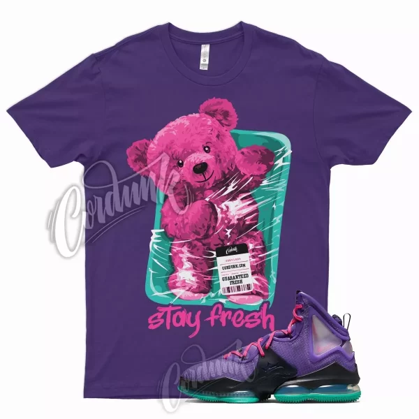 STAY T Shirt N LeBron 19 Purple Pink Teal Aqua South Beach Wild Berry 18 17 1 Jezsport.com