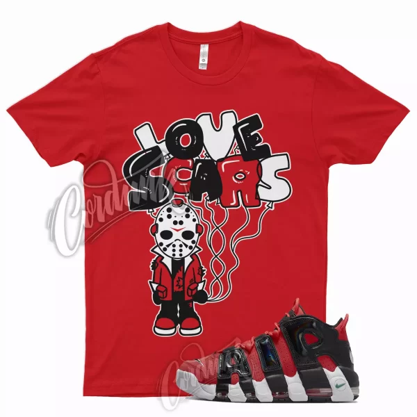 SCAR Shirt for Air More Uptempo '96 1996 Lobster Red Green Noise Varsity 1 Jezsport.com