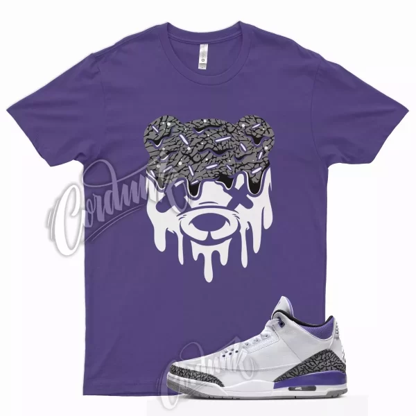 DRIPPY Shirt for J1 3 Dark Iris Varsity Court Purple Cement Grey Elephant 13 Jezsport.com