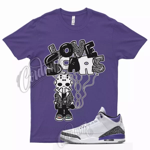 SCAR T Shirt for J1 3 Dark Iris Varsity Court Purple Cement Grey Elephant 13 Jezsport.com