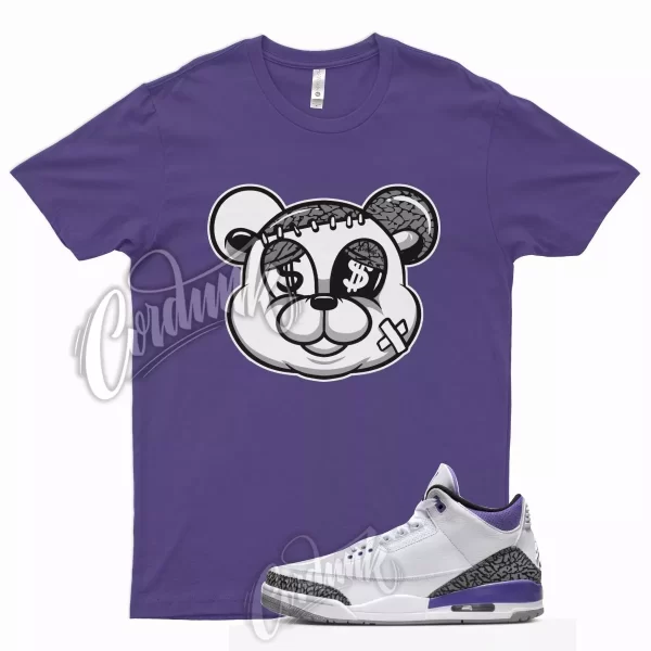 STITCH Shirt for J1 3 Dark Iris Varsity Court Purple Cement Grey Elephant 13 Jezsport.com