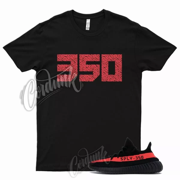 350 T Shirt for YZ 350 V2 Core Red Black Infrared Bred Varsity University 1 4 Jezsport.com