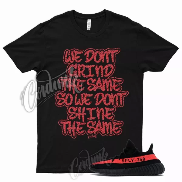 GRIND T Shirt for Y 350 V2 Core Red Black Infrared Bred Varsity University 1 Jezsport.com