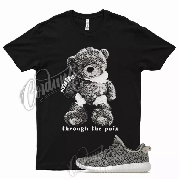 SMILE Shirt for Y 350 Turtledove Blue Graphite Chalk White Turtle Dove 700 1 Jezsport.com