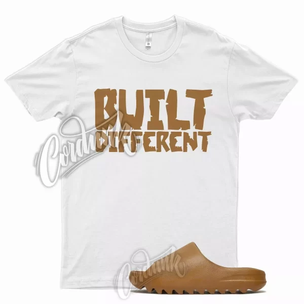 BUILT T Shirt for Y Ochre Slide Caramel Wheat Foam Runner 350 380 500 700 Jezsport.com