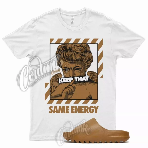 ENERGY T Shirt for YZ Ochre Slide Caramel Wheat Foam Runner 350 380 500 700 Jezsport.com