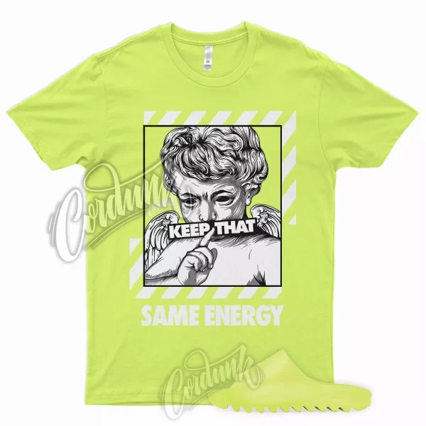 ENERGY T Shirt for YZ Green Glow Slide YeezReel Volt Neon Yellow Foam Runner Jezsport.com