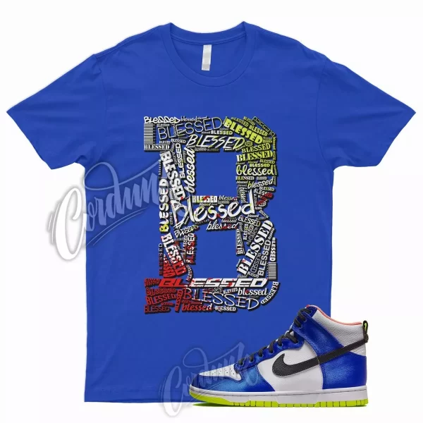 BLESSED T Shirt for N Dunk High Blue Satin Racer Atomic Green Royal Griffey 1 Jezsport.com