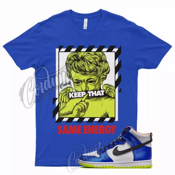 ENERGY T Shirt for N Dunk High Blue Satin Racer Atomic Green Royal Griffey 1 Jezsport.com