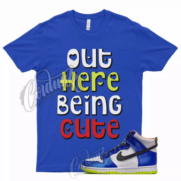 CUTE T Shirt for N Dunk High Blue Satin Racer Atomic Green Royal Griffey 1 Jezsport.com