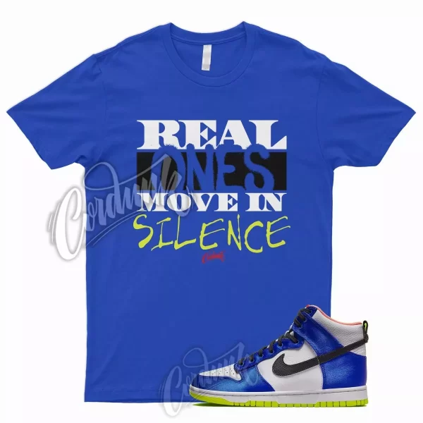 R1 T Shirt for N Dunk High Blue Satin Racer Atomic Green Royal Griffey 1 Volt Jezsport.com